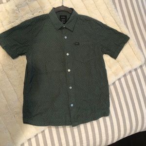 Boys Medium Green RVCA Shirt